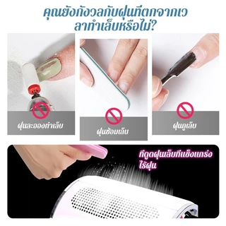 เครื่องดูดฝุ่นเล็บ 80W พัดลมดูดฝุ่นเล็บ เครื่องดูดเศษเล็บ เครื่องเก็บฝุ่นเล็บ เสียงรบกวนต่ำ พร้อมถุงเก็บฝุ่น เครื่องใหญ่