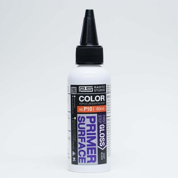Raditz Studio RS P10 Surface Primer Black Gloss 60 ml [Surfacer Primer] 8858878806108 (สี)