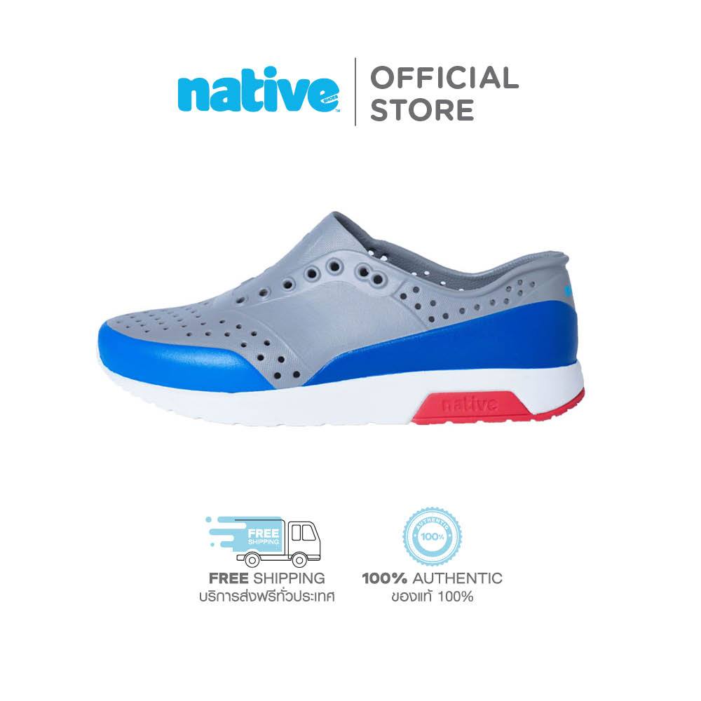 Native รองเท้ากันน้ำผู้ใหญ่ EVA รุ่น  Lennox Block Pigeon Grey/Shell White/Fiery Red/Directoir Classic