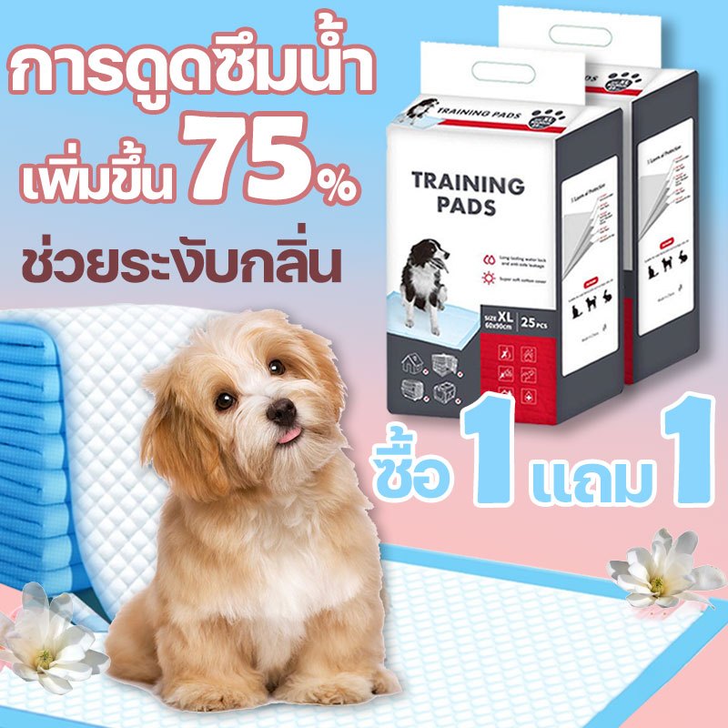 รุ่นหนาพิเศษ แผ่นรองฉี่ ช่วยระงับกลิ่น ซึมซับไดีดียิ่งขึ้น แผ่นรองซับ แผ่นรองฉี่หมา ผ้ารองฉี่สุนัข แผ่นรองฉี่แมว