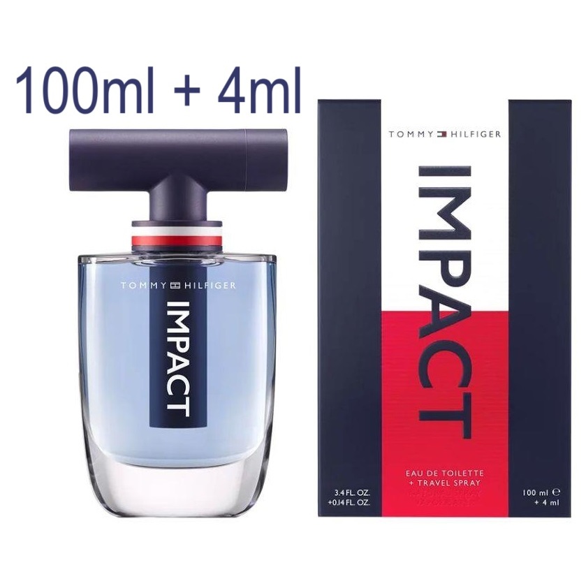 TOMMY HILFIGER IMPACT FOR MEN Eau De Toilette 100ML + EDP 4ML (รุ่นทอย์เล็ท)
