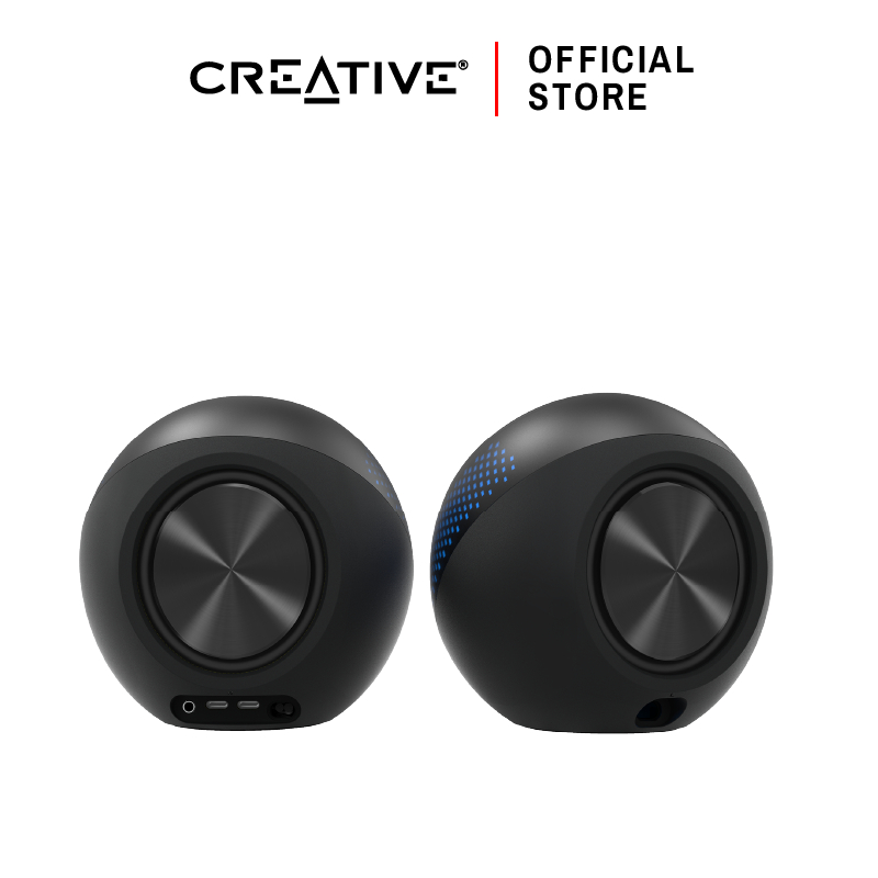 CREATIVE SPEAKER Pebble X  ลำโพง 2.0 USB-C พร้อม RGB สไตล์มินิมอล
