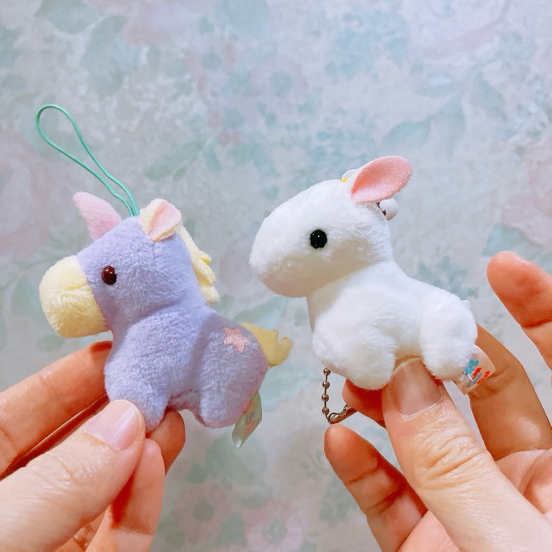 พวงกุญแจ ตุ๊กตา  ม้า ยูนิคอร์น unicorn แพะ แกะ ขาว อมูส จิ๋ว amuse fun