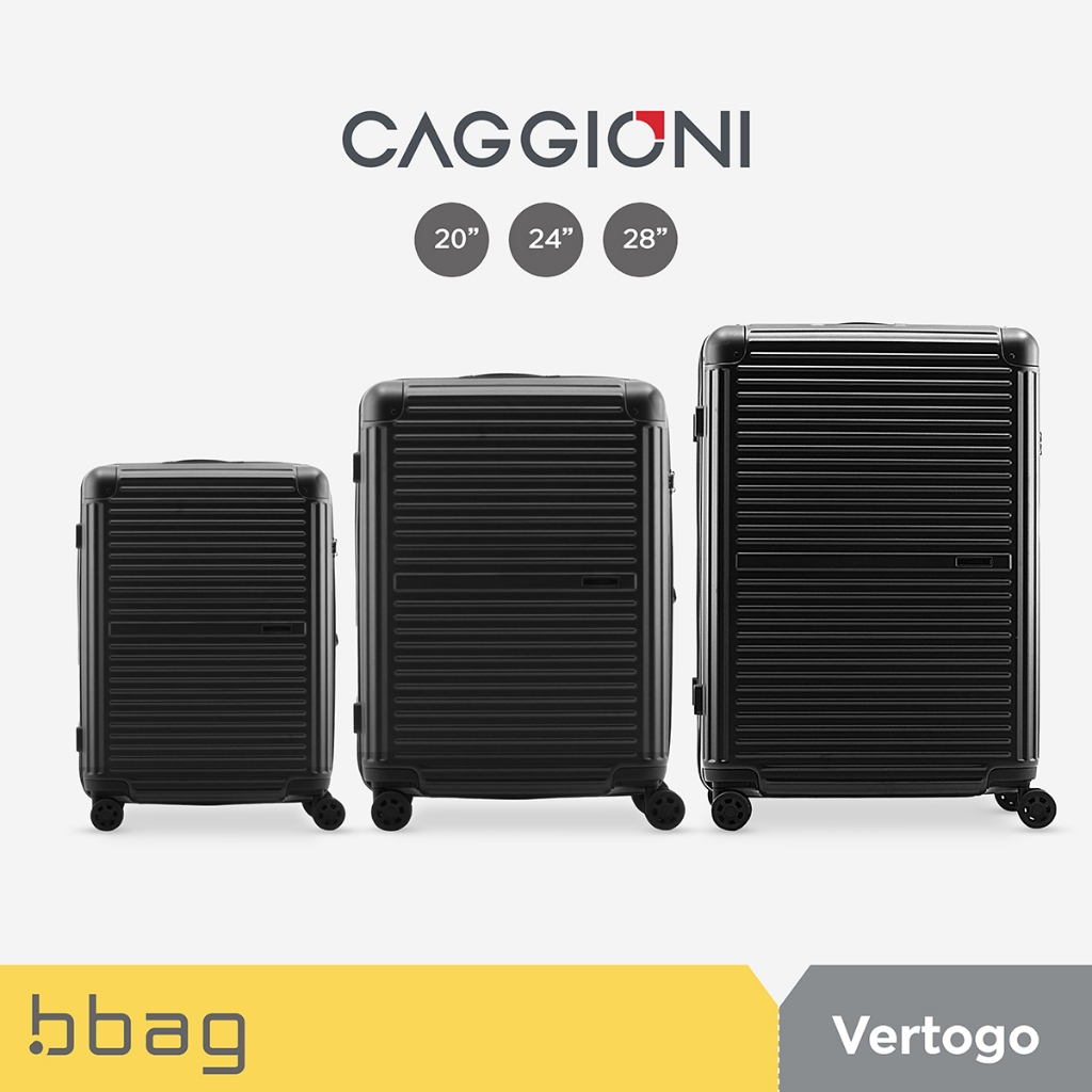 CAGGIONI กระเป๋าเดินทาง  รุ่นเวอร์ติโก (Vertigo N19081) - สีดำ