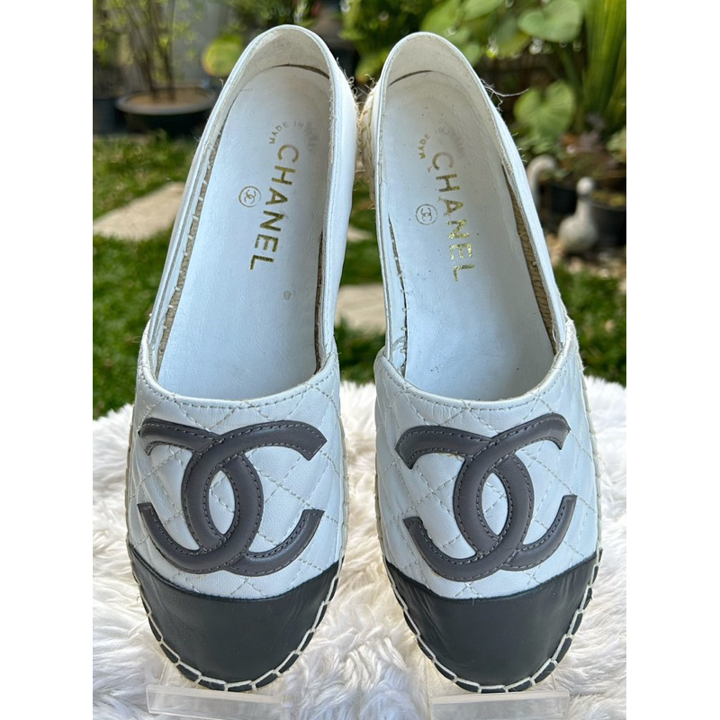 รองเท้า Chanel espadrilles Sz.37 มือสองแบรนด์แท้