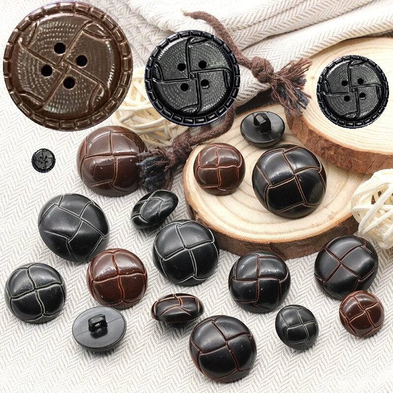 ราคา1เม็ด กระดุมญี่ปุ่น กระดุมหนัง Syn Leather Buttons วัสดุตกแต่งผ้า เครื่องตกแต่งกระเป๋า ของขวัญต่างๆ DIY