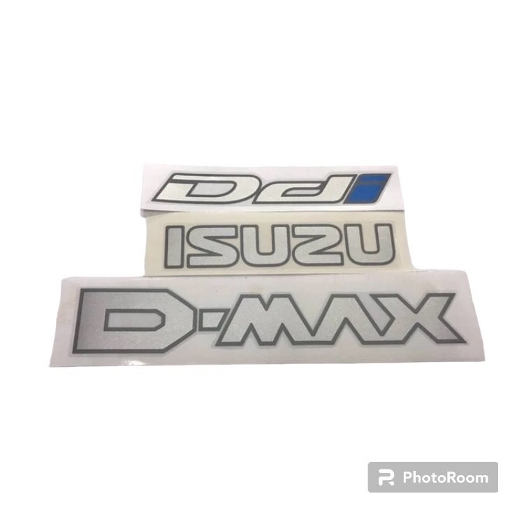 ISUZU D-MAX Ddi สติ๊กเกอร์ DMAX ฟ้า ติด ฝาท้าย รถ BLUEPOWER ดั้งเดิม ปี2019 - 2020 sticker ชุด 3 ชิ้น ดีแมกซ์ อีซูซุ