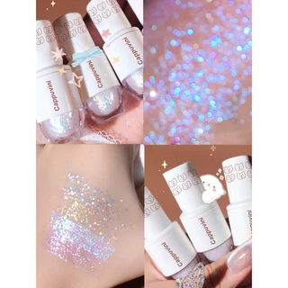 NO.CP53 พร้อมส่ง อายแชโดว์ไฮไลท์ เนื้อลิขวิด แต่งกลิตเตอร์ ประกายมุก รูปหมี