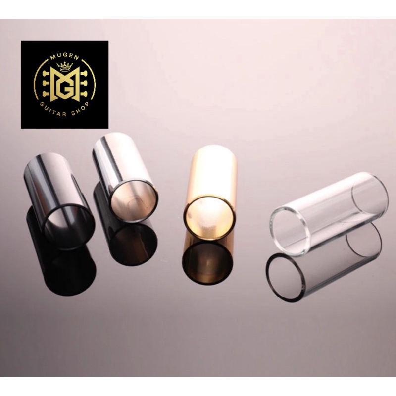 GLASS GUITAR SLIDE สไลด์แก้ว (สำหรับใช้ได้กับกีตาร์โปร่ง, กีตาร์ไฟฟ้า) เส้นผ่าศูนย์กลาง 60 มม. 25 มม. สไลด์แก้ว ดำ
