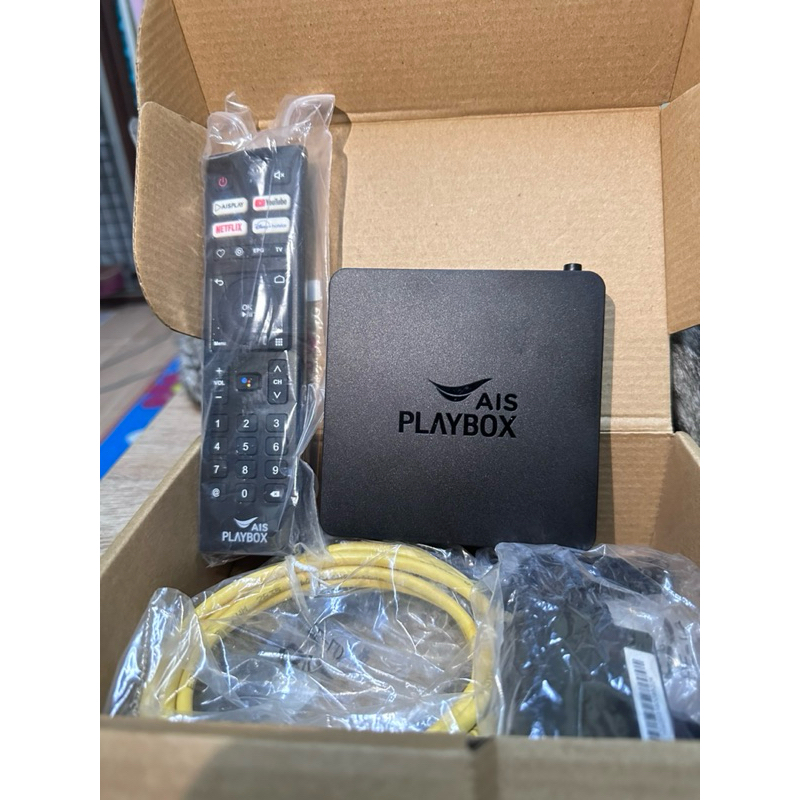 กล่อง AIS Play Box V3 ของใหม่ มือหนึ่ง (ไม่มีรายเดือน) อุปกรณ์ครบ กล่อง AndroidTv(กล่องดูทีวีเอไอเอส