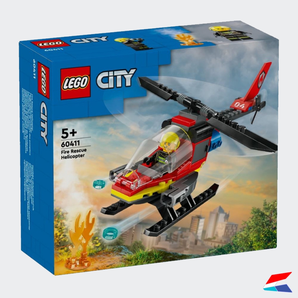 LEGO City 60411 Fire Rescue Helicopter ของแท้