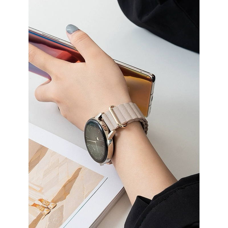 พร้อมส่ง สายนาฬิกา แบบลูกฟูกแม่เหล็ก เข็มขัด ใช้ได้กับ Huawei GT2 GT3 42mm Amazfit GTS  Smart Watch P80 GW33Pro DT96