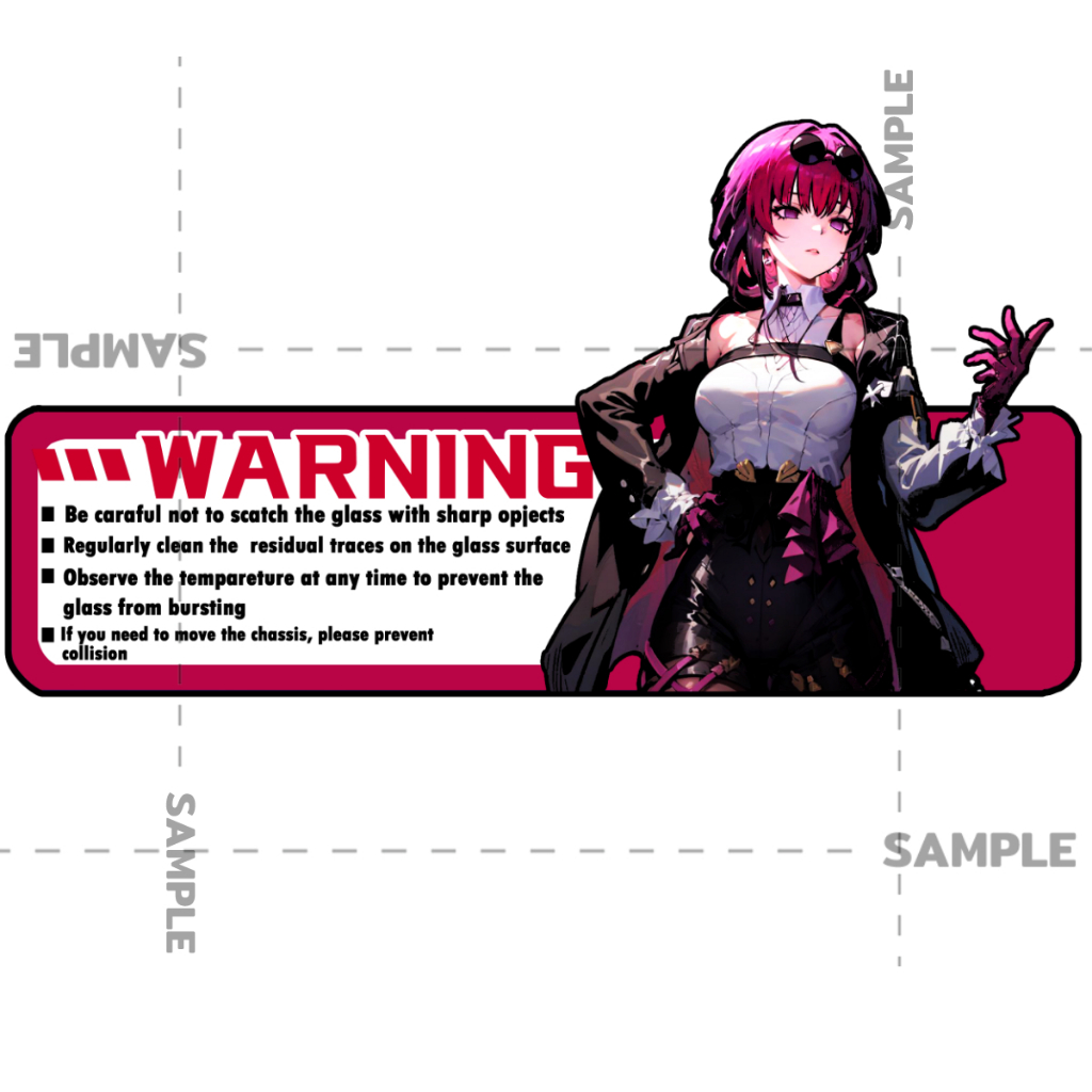 Kafka Honkai Star rail สติ๊กเกอร์ 2 แผ่น Star rail Stickers สติกเกอร์ ตกแต่ง เคส แต่งคอม คาฟก้า