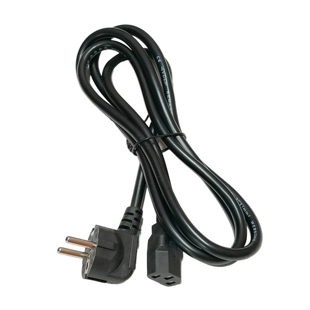 1ชิ้น สายไฟ AC power 3x1mm หัวโตอย่างดี