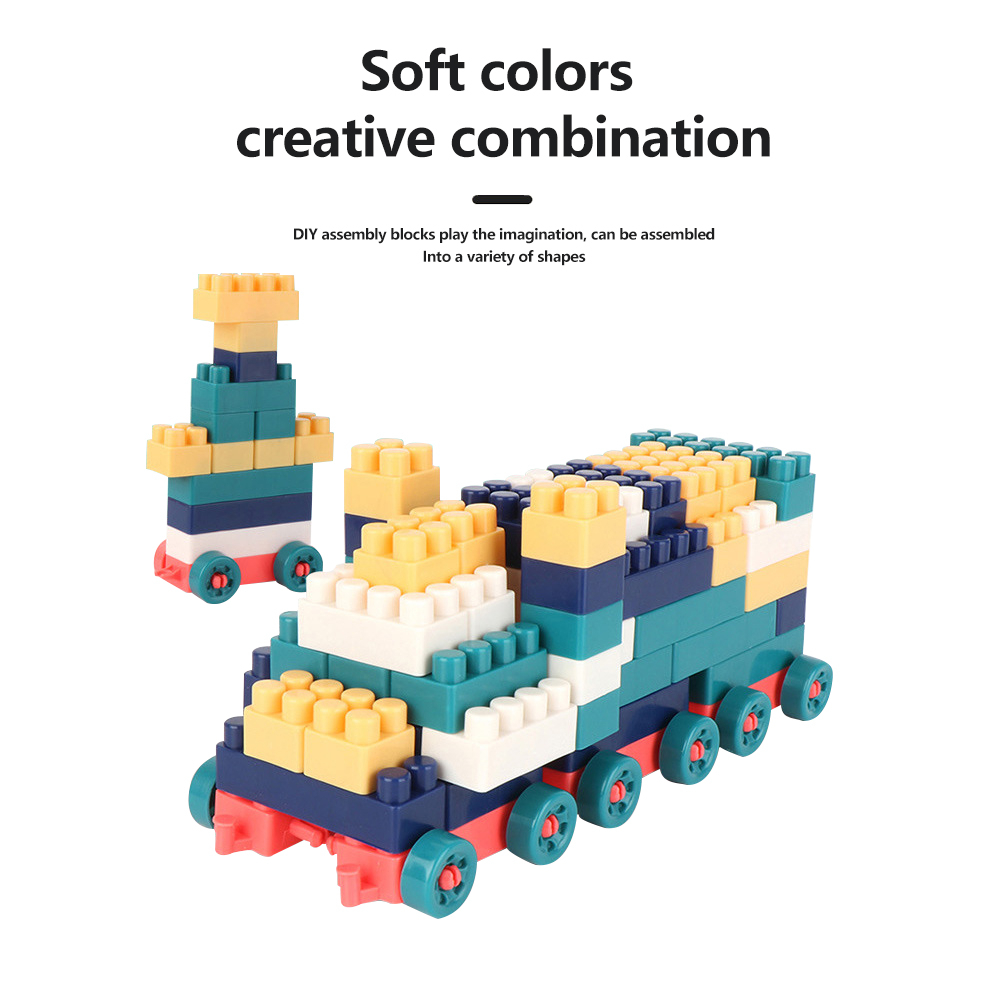 ตัวต่อ บล็อกตัวต่อ ขนาดใหญ่ บล็อกตัวต่อ 520 ชิ้นพร้อมกล่องแถมสติกเกอร์ ของเล่นเสริมพัฒนาการเด็ก - รูปที่ 3