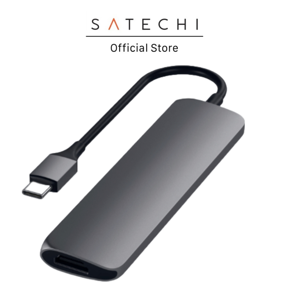 อะแดปเตอร์มัลติพอร์ตแบบบาง Satechi SLIM Type-C Slim Multi-Port Adapter 4K