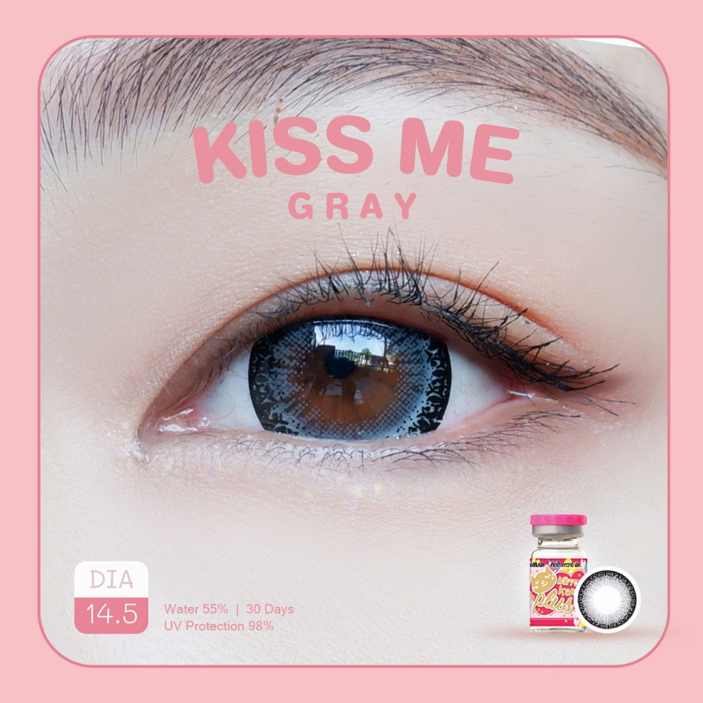 คอนแทคเลนส์ คิตตี้ คาวาอิ Kiss Me Gray