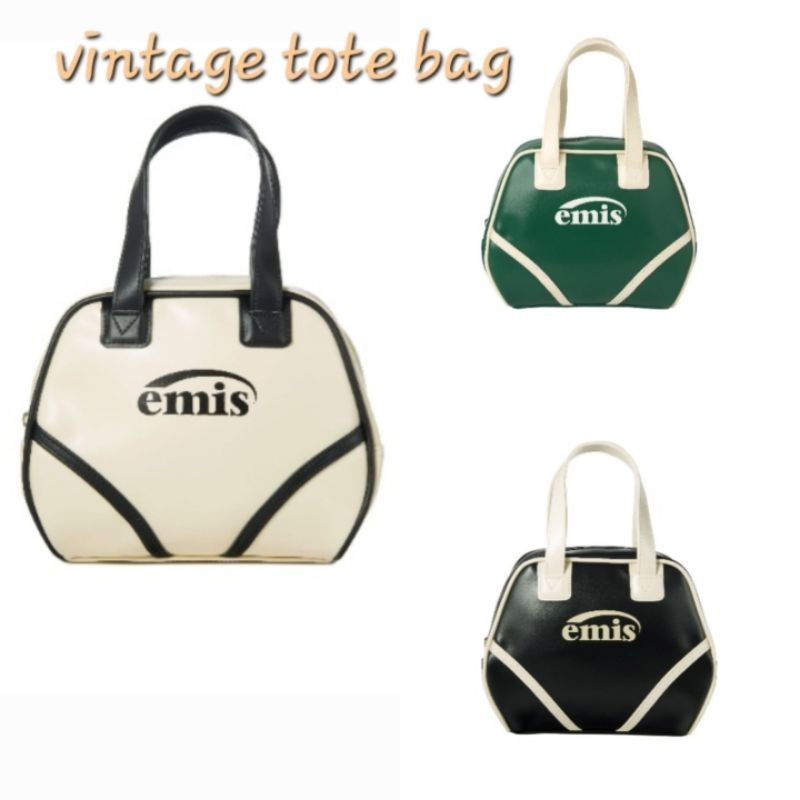 พร้อมส่ง Vintage Tote Bag กระเป๋ารุ่นฮิตจาก Emis