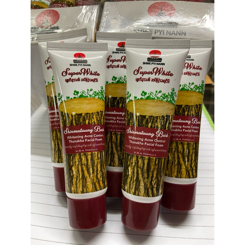 โฟมล้างหน้าทานาคาShwePyiNannสูตรดั้งเดิมจากพม่าแท้100%สินค้าพร้อมส่งไวมาก(ขนาด20ml)