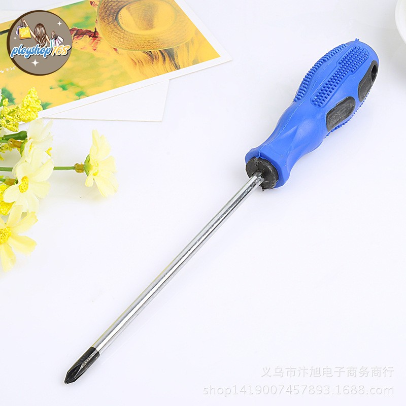 ไขควง ไขควงปลายแม่เหล็กดูดน๊อตเล็กๆได้ มีหัวแบน หัวแฉก ด้ามหุ้มยางอย่างดี