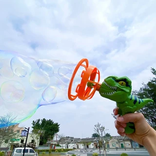 ปืนเป่าฟองสบู่ Electric Dino Bubble Gun ปืนยิงฟองสบู่ ด้วยพัดลม เครื่องเป่าฟองอัติโนมัติ ดีไซน์สวย ล้ำสมัย