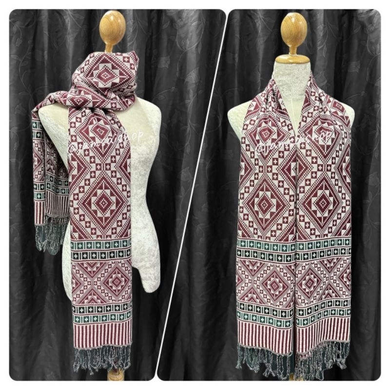 ผ้าพันคอผ้าคลุมไหล่ ลายขิต - รูปที่ 4