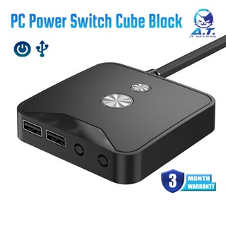 🔥 TEUCER KG-02 🔥 PC Power Switch Cube Black ปุ่มเปิด-ปิด พีซ…