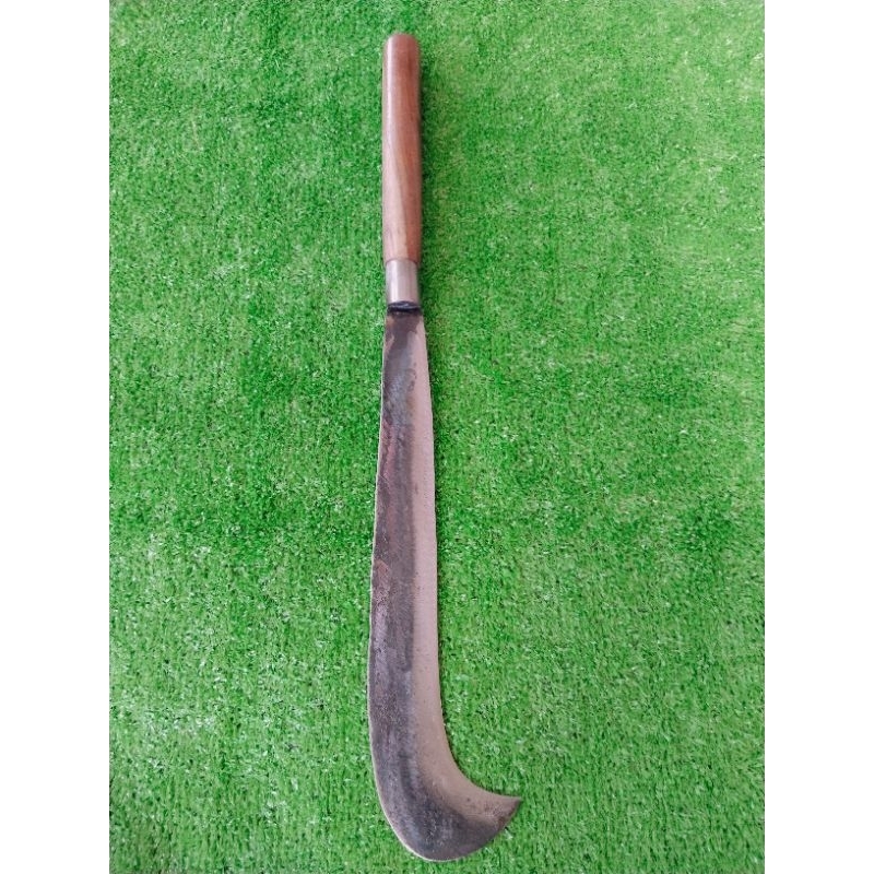 มีปะขอปากนก ด้ามไม้มีดถางหญ้าตัดกิ่งไม้(มีดก๋อยลับแล ไซส์ใหญ่)