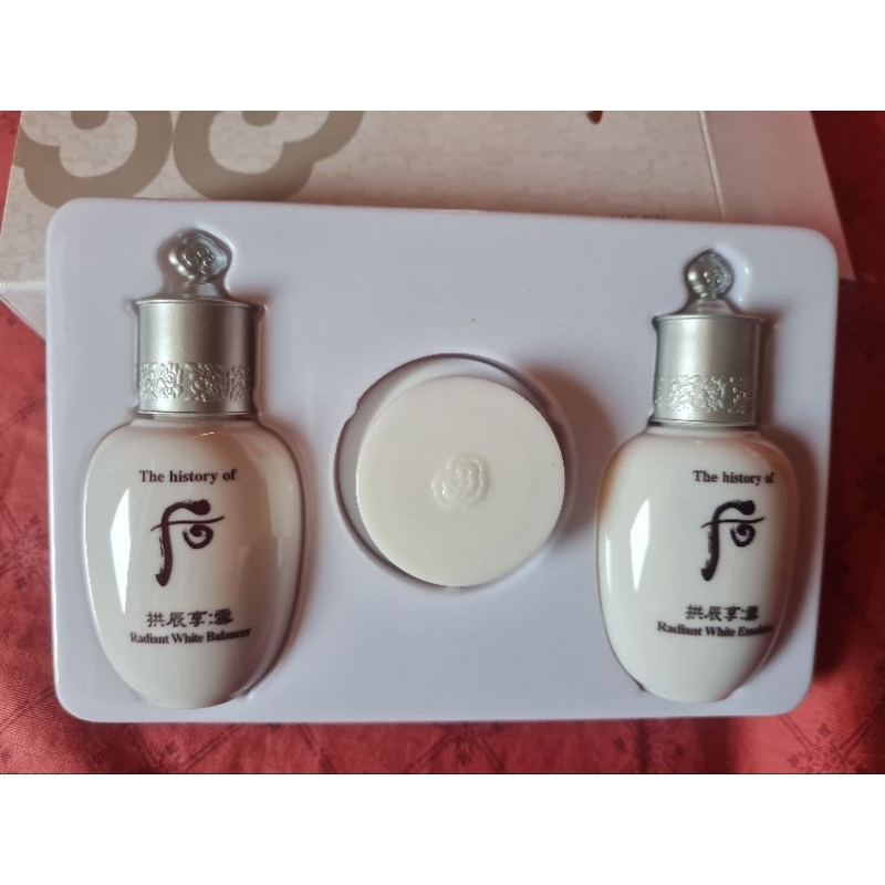 the history of whoo whitening travel set