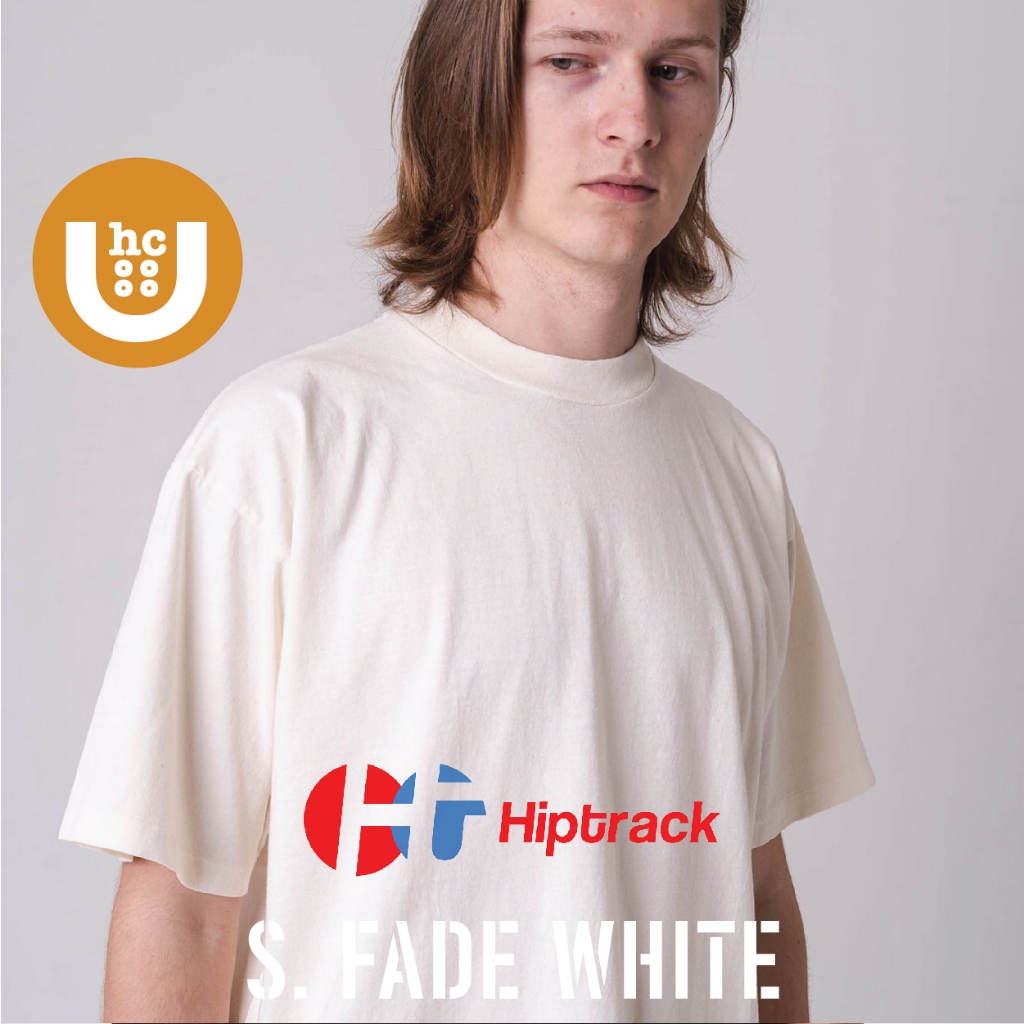 HIPTRACK - Special Cotton 100% เสื้อยืดเปล่า สีขาวฟอกสี เสื้อยืด unisex