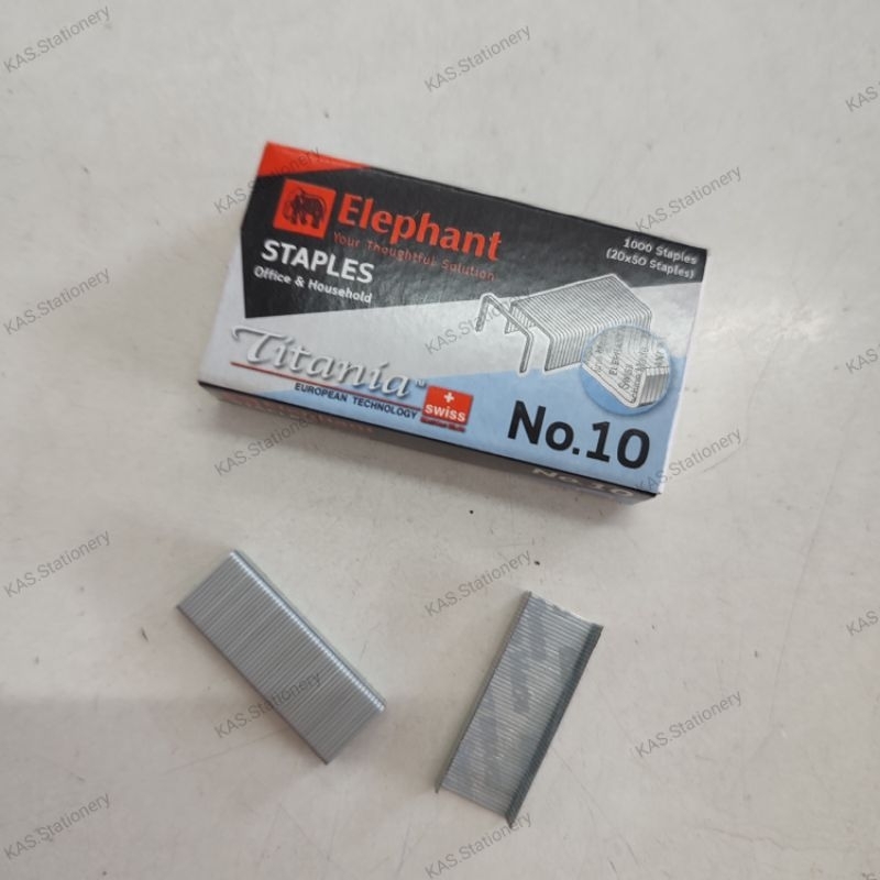 ลวดเย็บ กระดาษ #10 Titania ตราช้าง