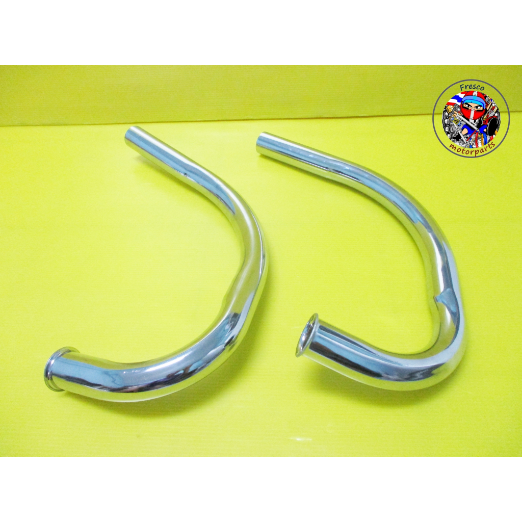คอท่อ HONDA CB125K3 CD125K3 Header Pipe “Chrome” Set.