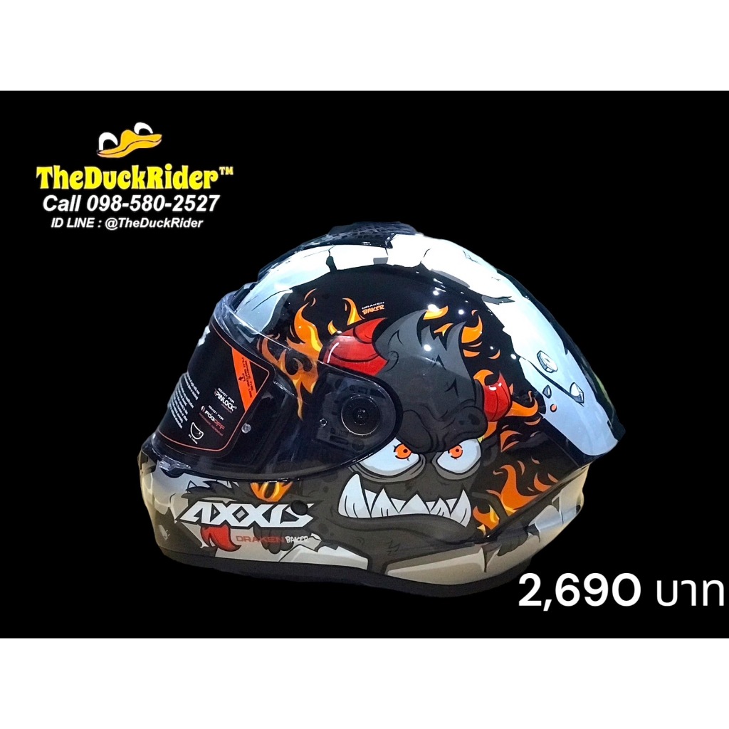 AXXIS รุ่นโมเดล Draken S A1 GLOSS BLACK ลายใหม่ 2024