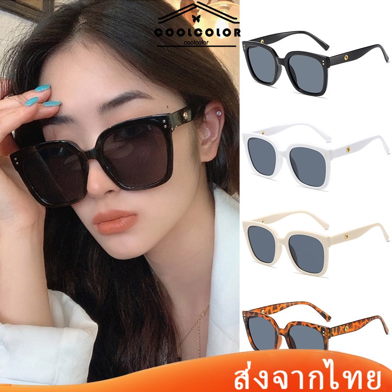 ในไทย แว่นกันแดดjennieสไตล์เดียวกันวินเทจแฟชั่นป้องกันรังสียูวีป้องกันแสงแดดคุณภาพสูงสําหรับทุกเพศใหม่.COD