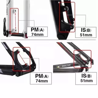 อะแดปเตอร์ยึดปั้มดิสเบรคจักรยาน สำหรับใบจานขนาด 140/160/180/203 มม. Adapter IS/PM to PM