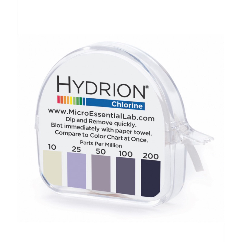 Hydrion กระดาษวัดค่าคลอรีน แบบม้วน 10-200 ppm (CM-240)