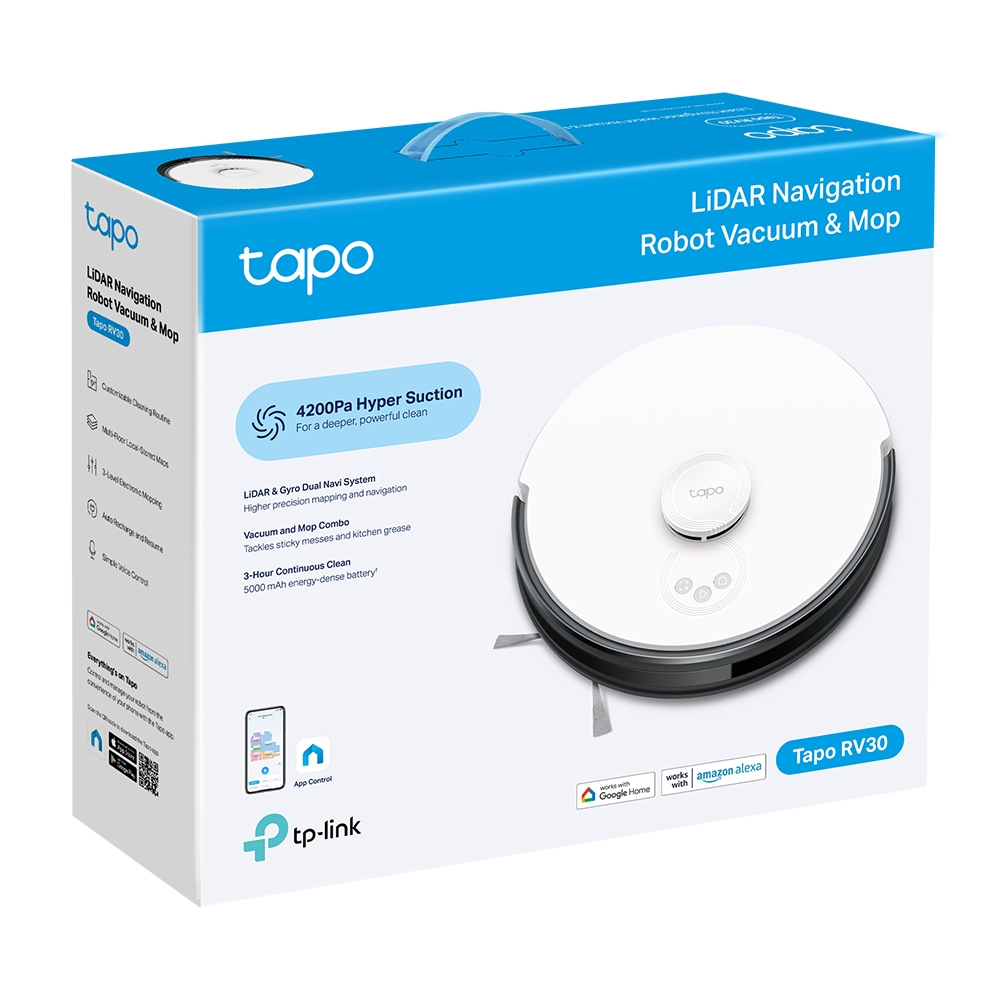 TP-LINK (Tapo RV30) LiDAR Navigation Robot Vacuum & Mop