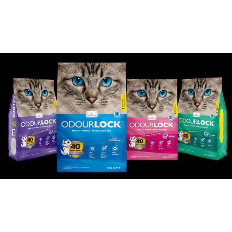 (12kg) Odourlock ทรายแมว โอเดอล็อก ทรายแมวภูเขาไฟ พรีเมี่ยม