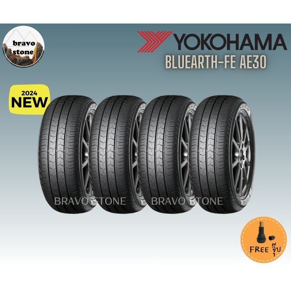 ส่งฟรี YOKOHAMA รุ่น BluEarth-FE AE30  195/60 R16 ยางขอบ 16 ยางใหม่ล่าสุดปี 2024!!! ราคาต่อ 4 เส้น แถมฟรีจุ๊บยาง
