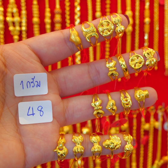 แหวน 1 กรัม ทองคำแท้ 96.5%💸ผ่อนสูงสุด 10 เดือน✅เลือกลายได้🪪สินค้ามีใบรับประกัน
