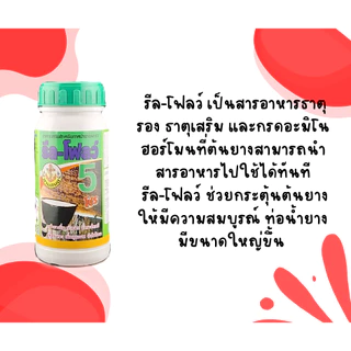 รีลโฟลว์ 5 ลัง 24 ขวด ยาทาหน้ายาง สูตรเข้มข้น น้ำยางไหลดี กรีดนิ่ม ไม่สะดุด [3-017]