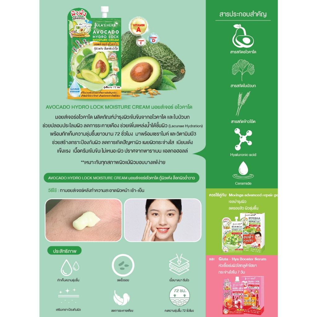 [SALE][แบบซอง] JULA'S HERB จุฬาเฮิร์บ ครีมซอง เซรั่ม ครีมแตงโม คุชชั่น มาส์กหน้า สกินแคร์ เจลดาวเรือง คุมมัน - รูปที่ 4