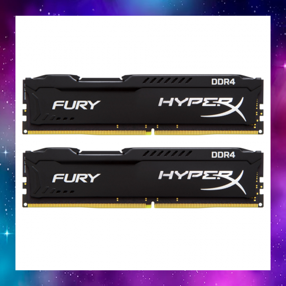 16GB ( 8GBx2 ) DDR4/2133 RAM PC (แรมพีซี) KINGSTON HyperX FURY ( HX421C14FB2K2/16 ) ใช้งานปกติ
