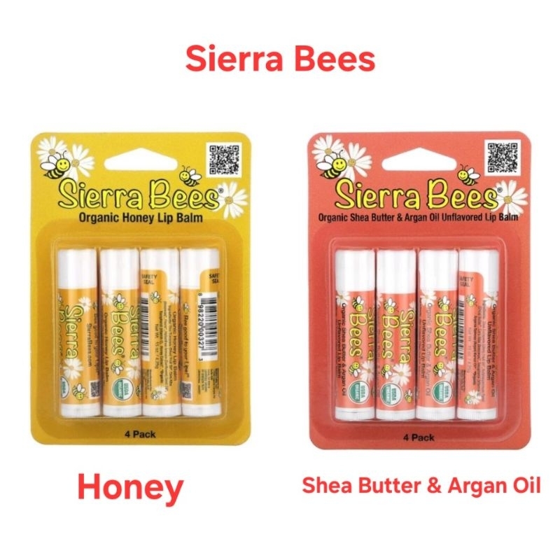พร้อมส่ง แท้💯ลิปบาล์มออร์แกนิกจาก Sierra Bees 8 pack 2027
