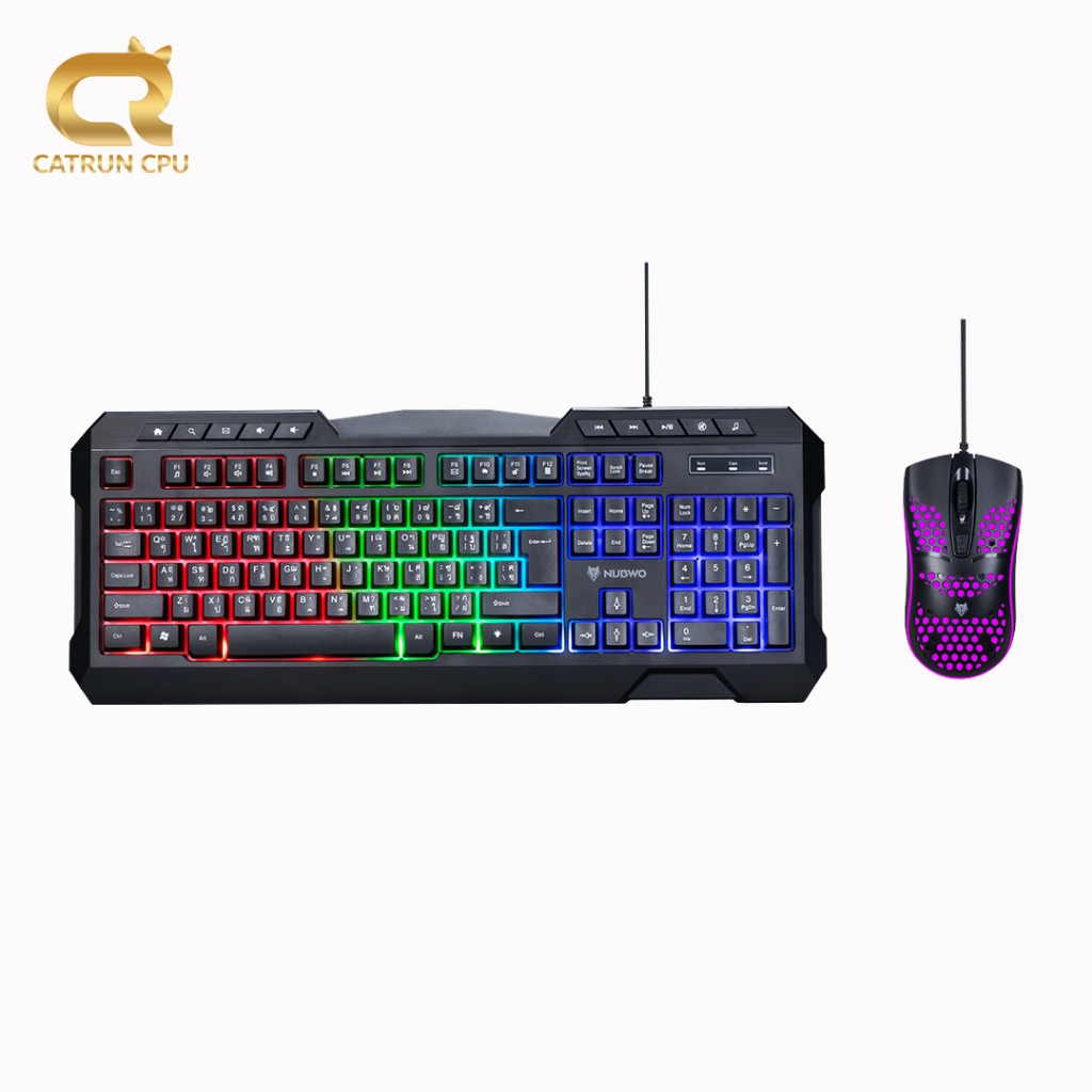 คีย์บอร์ด NKM634 SAVITAR BLACK(2IN1 USB )