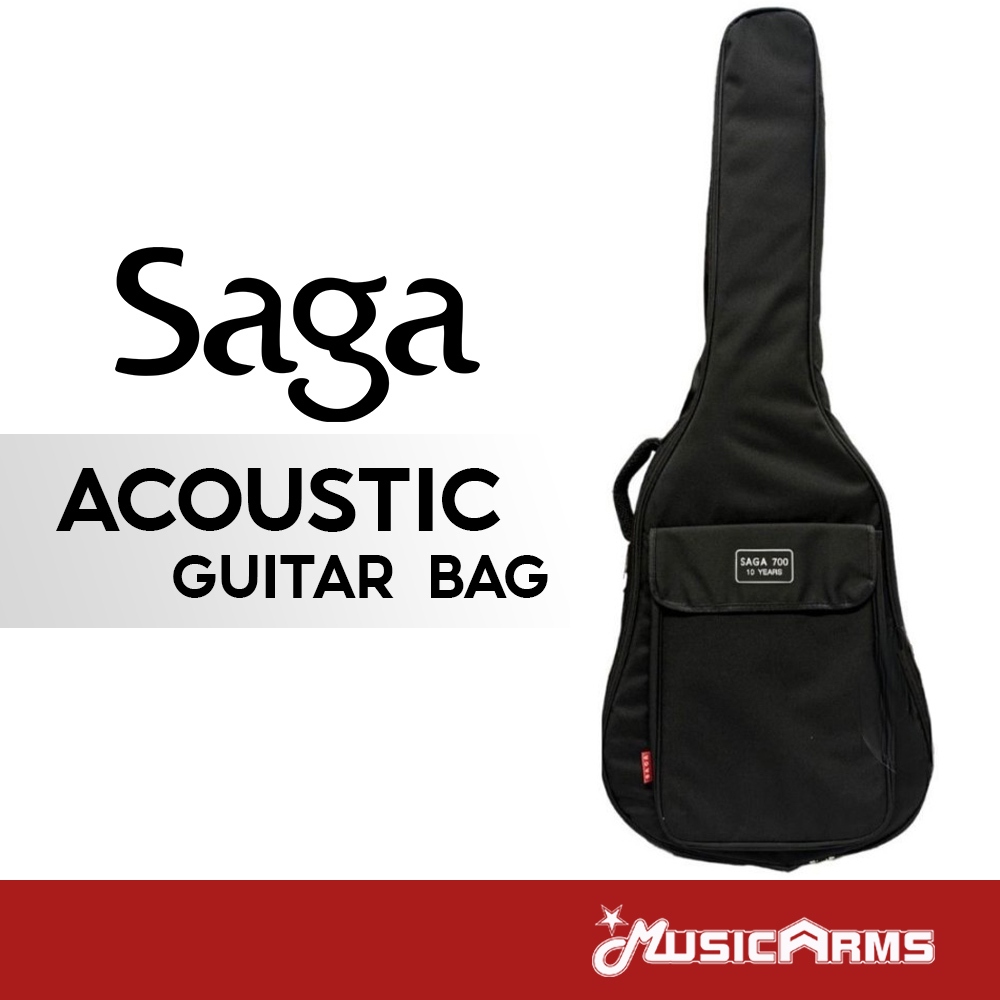 Saga กระเป๋ากีต้าร์โปร่ง Acoustic Guitar Bag กระเป๋ากีต้าร์ Music Arms