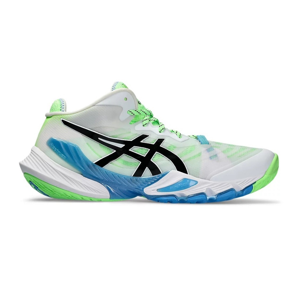 Asics รองเท้าวอลเลย์บอลผู้ชาย Metarise | White/Black ( 1051A058-102 )