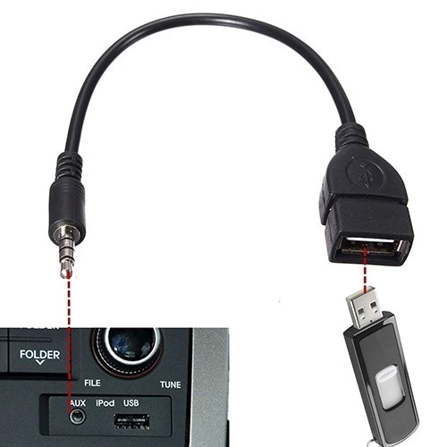 3 . 5 มม. Male Audio Aux - In - Track To Usb 2 . 0 Type A Female Otg C 26 อะแดปเตอร์เชื่อมต่อสายเคเบิ้ล สินค้าไม่รับคืน