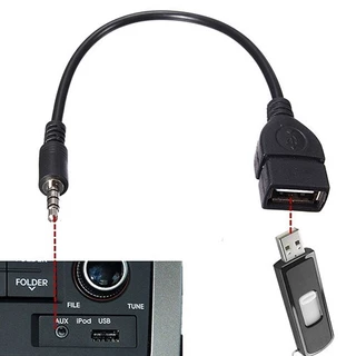 3 . 5 มม. Male Audio Aux - In - Track To Usb 2 . 0 Type A Female Otg C 26 อะแดปเตอร์เชื่อมต่อสายเคเบิ้ล สินค้าไม่รับคืน