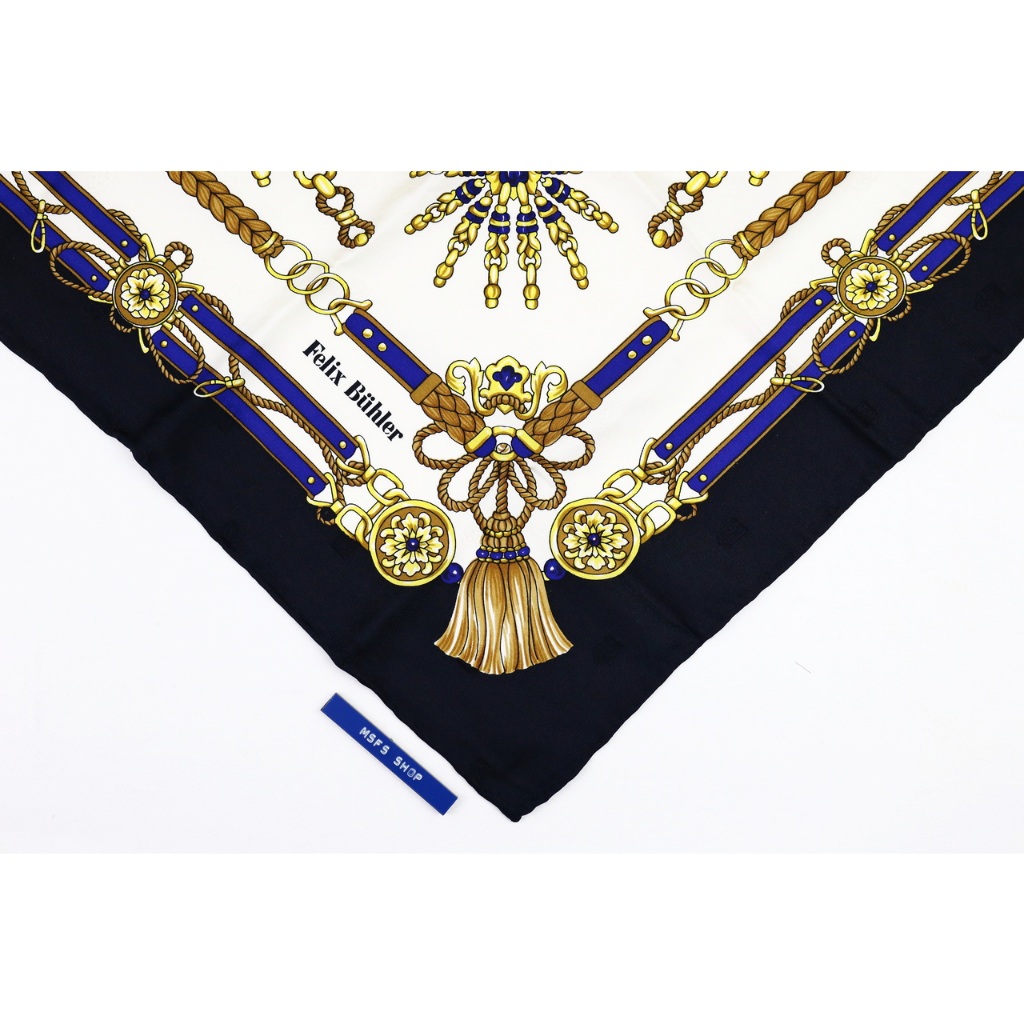 [Vintage] Felix Buhler ผ้าคลุมไหล่ พิมพ์ลาย ขนาดใหญ่ - ผ้าเช็ดหน้า Vintage